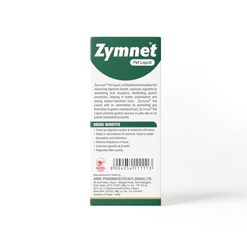 Image of AIMIL Zymnet Pet Liquid | Herbal Pet Liquid For Digestion For Dogs & Cats | 200ml
