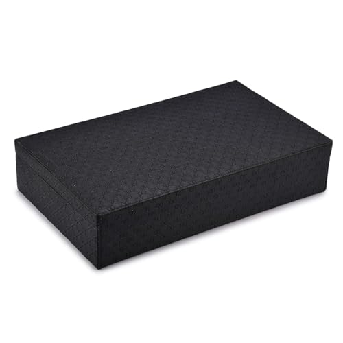 Image of Elegant Black & Gray 12-Slot Watch Box - Premium Storage for Watches