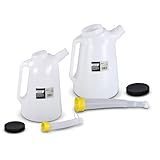  ENVA 1x bidon d\'huile, bidon gradué 5L + 1x bidon d\'huile, bidon gradué 3L