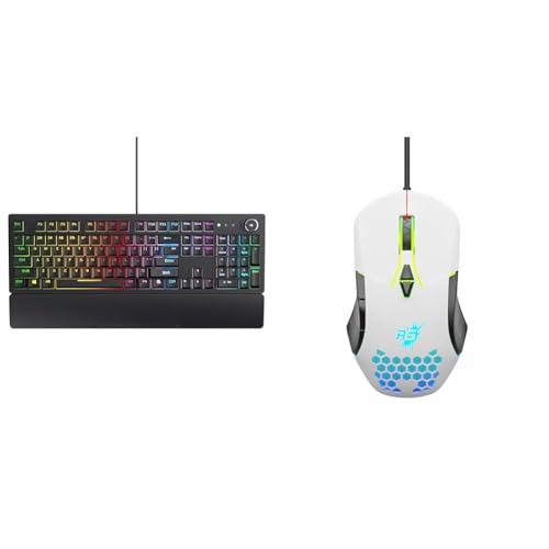 Image of Redgear Shadow Blade Mechanical Keyboard with Drive Customization, Spectrum LED Lights, Media Contro