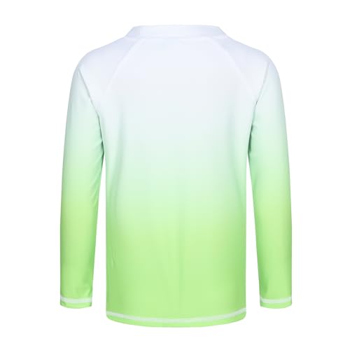 Image of Girls Long Sleeve Swim Shirt Rash Guard for Girls One Piece Bathing Suits with UPF 50+ Sun Protection 3-16 Years