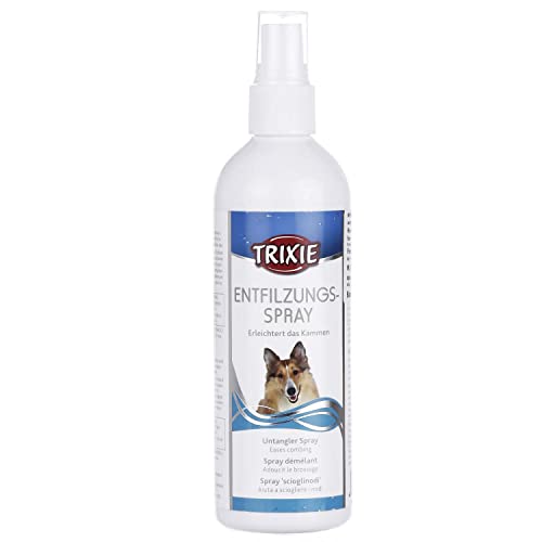 Trixie: – Detangling Spray for Dogs | Non-Toxic, Odourless and Non-Greasy Spray | Removes Knots Tangles, Mats and Loose Fur Easily | Makes The Fur Repellent to Dust, Dirt and Water – 250ml