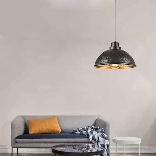 Plafonnier luminaire E26 suspendu en métal pour éclairage de restaurant