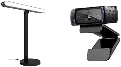 G Litra Beam LX Premium Dual-Sided RGB LED Streaming Key Light + C920X Pro Webcam Bundle