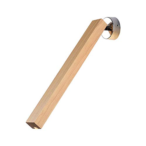 Preisvergleich Produktbild CBJKTX LED Wandleuchte innen Wandlampe holz Drehbar Wandbeleuchtung Warmweiß Wohnzimmerlampe Schlafzimmerlampe rustikal Wandstrahler Nachttischlampe Hängelampe für Arbeitszimmer Flur