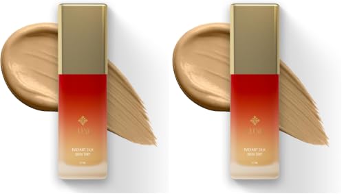 Image of Just Herbs Luxe Radiant Silk Skin Tint | Luxury Makeup | Ayurvedic Skin-Loving Formula | Dewy Finish | Glow Boosting & Hydrating (150 TOFFEE) (Pack of 2)