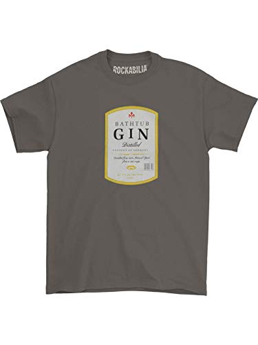 Phish - Mens Bathtub Gin T-Shirt Medium Grey