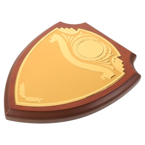 Souvenir de retraite plaque bois bouclier pour décoration bureau et salon