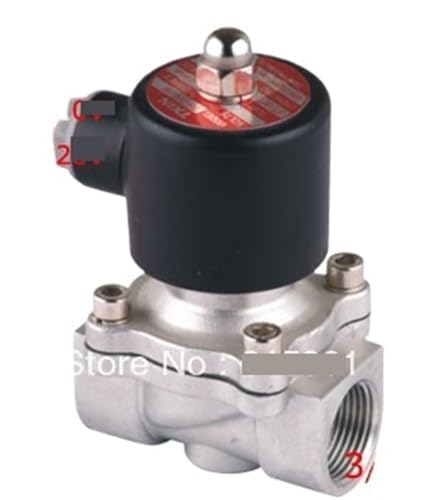 Électrovanne acier inoxydable 3/4 Viton AC220V haute performance hydraulique