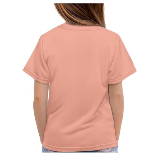 Cute Bunny Tee Shirts for Girls T Shirts Size 14-16 Years for Kids Crewneck Summer Tops Running Clothing Short Sleeve Casual Outfits Athletic Sportswear4
