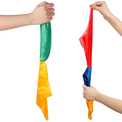 Geyoga 2 Pañuelos Mágicos de Cambio de Color Bufanda de Atrezzo Bufanda Mágica de Trucos Fáciles Accesorios de Trucos de Magia de Calle para Fiesta Cumpleaños, Azul Amarillo Rojo Verde | Ya disponible en tu tienda friki favorita! En mundofriki.es!