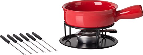 Trudeau 0534510 Cardinal Cheese Fondue Set, Red - Thumbnail 3