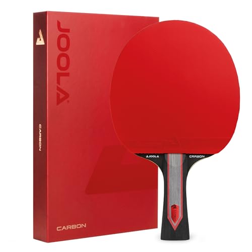 JOOLA Raqueta de ping pong Red Carbon Pro – Raqueta profesional de carbono con almohadillas de...