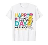 Happy First Day Of School Pencil Teacher Tee