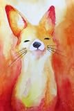 Photo Gallery watercolor smiling fox journal Photo Gallery watercolor smiling fox journal