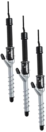 Image of Conair Instant Heat Spiral 3 /4-Inch Curling Iron, Spiral Guide on Barrel to Help Achieve Spiral Curls - for use on Short to Medium Hair (Pack of 3)