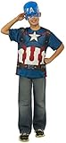 Rubie's Costume Avengers 2 Age of Ultron Child's Captain America T-Shirt and Mask, Small