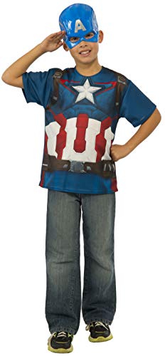 Rubie's Costume Avengers 2 Age of Ultron Child's Captain America T-Shirt and Mask, Small
