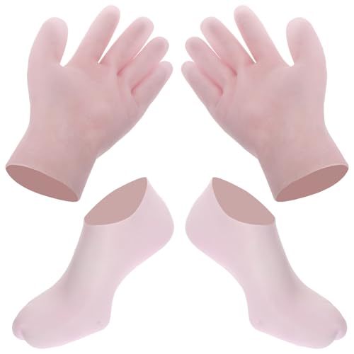 TOVINANNA 1 Set Moisturizing Gloves and Socks for Women UV Protection Elastic Design for Comfortable Wear Stylish Beach Socks Hand Gloves for Skin Care for Outdoor Activities