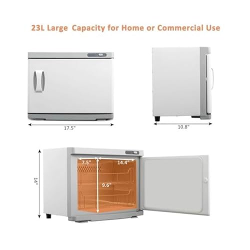 Gabinete calefactor de toallas de estética blanco con chasis de ABS 7