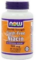 NOW Foods Niacina sin enjuague doble fuerza, 500 mg, 90 cápsulas vegetarianas