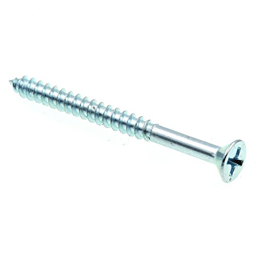 Prime-Line Tornillos para Madera, Cabeza Plana, Sistema Phillips, #8 X 2 Pulgadas, Acero Galvanizado Zinc, Paquete de 100 miniatura 1