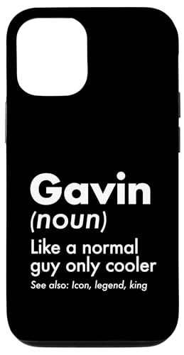 Gavin Like A Normal Guy Only Cooler Legend King �t�@�[�X�g�l�[�� �X�}�z�P�[�X iPhone 12/12 Pro �p