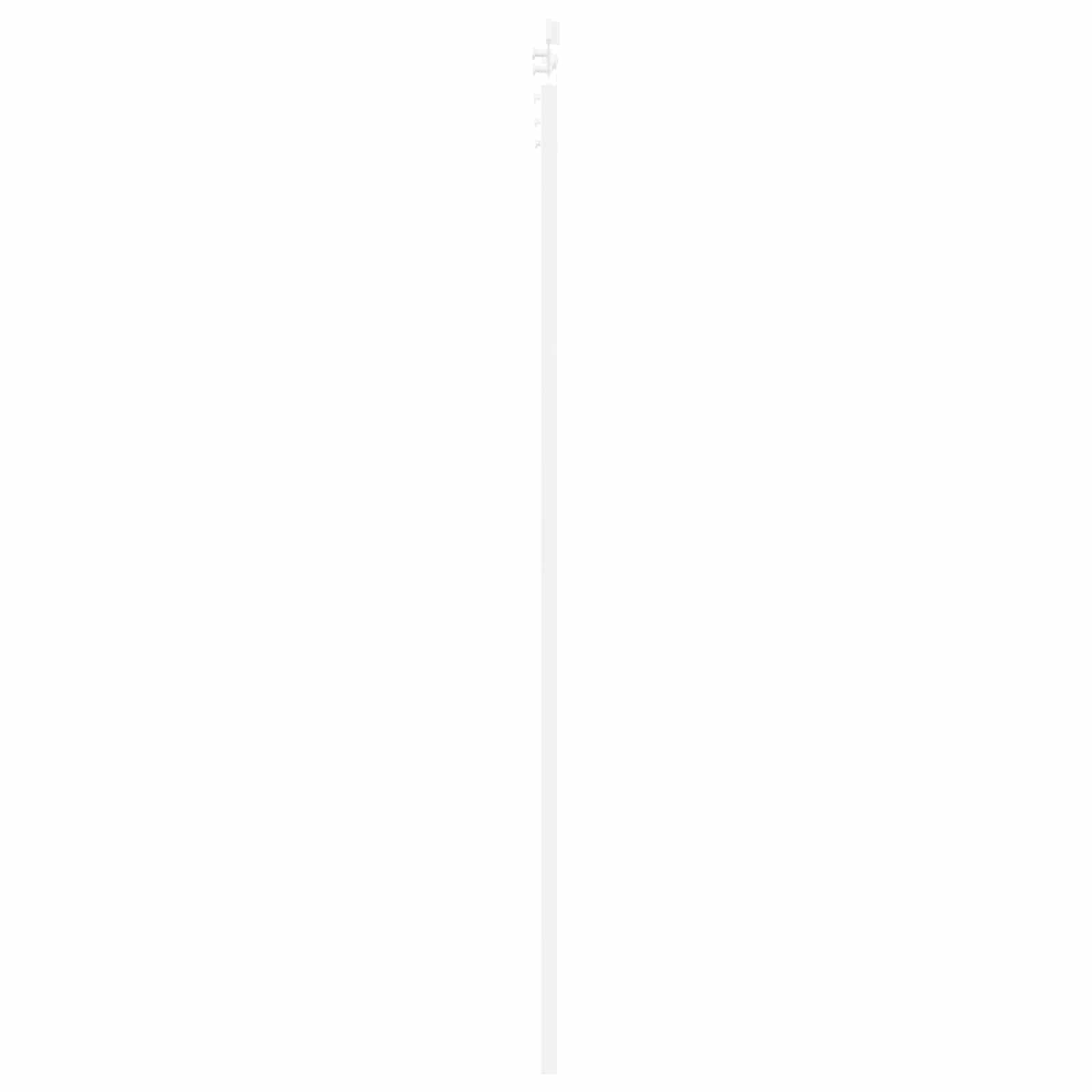 Drzwi przesuwne białe z litego drewna sosnowego 83 x 232 cm z malowaną proszkowo szyną stalową, cicho przesuwające się, zajmuje mało miejsca wzornictwo do wnętrz