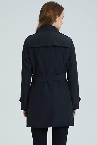Orolay Women's Belted Trench Coat Windproof Classic Overcoat Slim Outdoor Jackets with Wide Lapel2