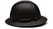 Pyramex Ridgeline Full Brim Hard Hat 4 Point Ratchet Matte Black Graphite Pattern