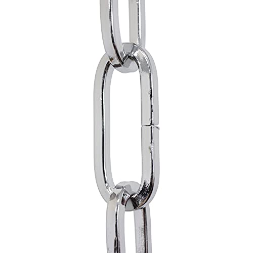 Image of RCH Hardware CH-S62-40-PC-10 Steel Chandelier Chain, Polished Chrome (10 Feet)