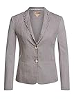 oui blazer leo  Oui Damen Gepatchter Blazer aus Leinen tailliert geschnitten Uni Frühlingsmode
