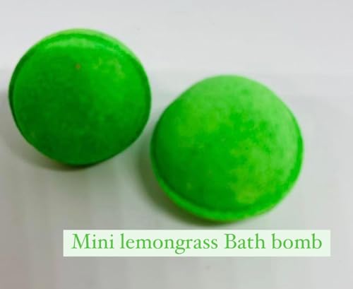 Image of Lemongrass Bath Bomb for Fizzing Spa | Bath Bomb for Relaxing Experience | Infused with Essential Oils, Floral Aroma & Moisturizing Care | Soothing Fizzer for Skin Softening - 10 GM