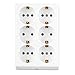 REV 0512387555 Steckdosenleiste, Mehrfachsteckdose ohne Kabel 6fach, max. 3500W, weiss