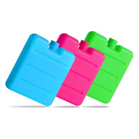 G4GADGET 6 Pack Ice Brick Freezer Blocks Cover