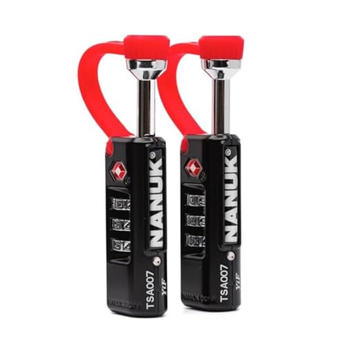 NANUK   Candado aprobado por la TSA: candado de viaje duradero y seguro con un arco de acero, ultrarresistente a cortes e inoxidable. (Candado TSA (Pack de 2))