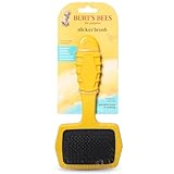 Burt’s Bees for Pets Small Slicker Brush for Dogs with Thick or Curly Hair with Handle Made from Recycled Plastics Collected from Coastal Communities | De-Shedding Dog Brush Removes Knots and Matting