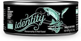 Identity 95% Free Range Atlantic Salmon & Herring Cat Food 5.5oz Can 24 Case