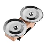 MUSISALY フィンガーシンバル ベル楽器 手持ちタンバリン ミニスイッチ ミニタンバリン ウインドカバ​​ーマイク ハンドベル キッズドラム のジングルベル の鐘 用 木