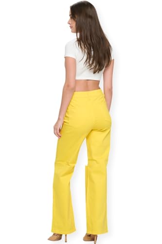 High Rise Super Stretchy Wide Leg Pants for Women – Flowy, Comfortable Fit with Elastic Waist – Multiple Colors4