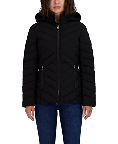 Nautica Women's Short Chevron Packable Down Jacket