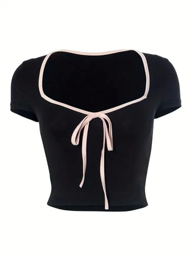 Image of Aahwan Women's Royal Polyester Regular Fit Cropped Top