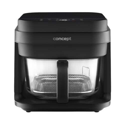 Heißluftfritteuse GLASS & FAST 5,5 L FR5500, Schwarz