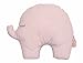 Cuscino decorativo a forma di elefante, grigio o rosa, per bambini, cuscino decorativo per lettino (rosa)
