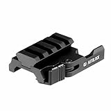 EFANGSHIJIE Low Profile Picatinny Rail Riser Mount Adaptor with QD Lever Lock Quick Release Red Dot Riser Mounts，Picatinny Riser Mount for Scope Ring & Optics Sights (4 Slots/0.5 inch)