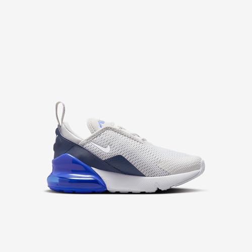 Nike Air Max 270 Little Kids' Shoes (AO2372-041, Vast Grey/Hyper Royal/Thunder Blue/White)3