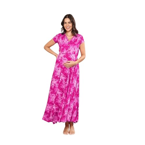 Image of MomToBe Women's Fit and Flare long Dress