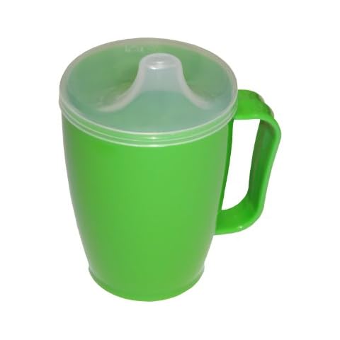 Dr. Junghans Medical 29014 Einnehmebecher mit Griff, grün, Deckel 4 mm Cover