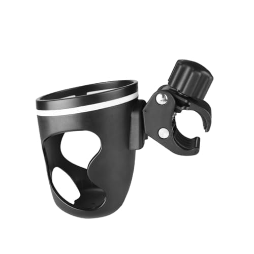 ERINGOGO Cup Holder for Stroller Walker and Bicycle Rotatable Bottle Bracket for Less Than Bottles Durable Black