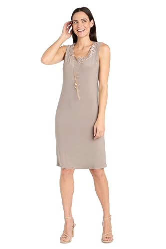 Image of R&M Richards Women's Elegant Sheath Ensemble W /Tiered Glitter Lace Jacket - Formal Evening Wear, Wedding Guest